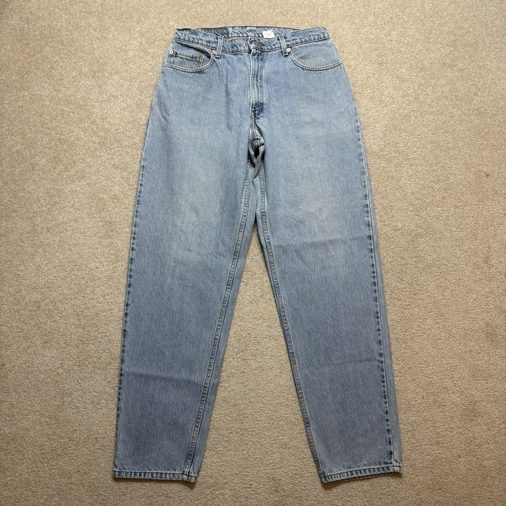 Vtg Levis 560 Jeans Mens 34x34 Blue Loose Fit Tapered Leg Denim Pants Baggy 90s